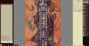 Fantasy Grounds - Starfinder RPG - Starfinder Flip-Mat - Grav Trains