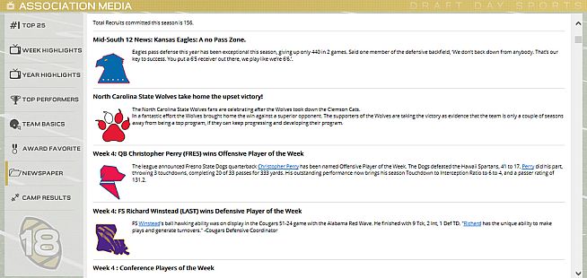 Draft Day Sports: College Football 2018