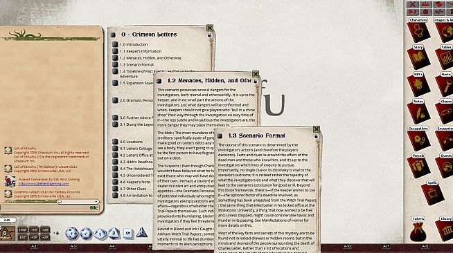 Fantasy Grounds - Call of Cthulhu 7th Edition (Ruleset)