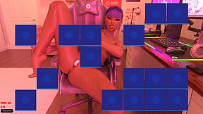 Sexy Memory Puzzle - Gamer Girl