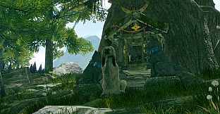 MONSTER HUNTER RISE - "Long Coat Costume" Palamute layered armor set