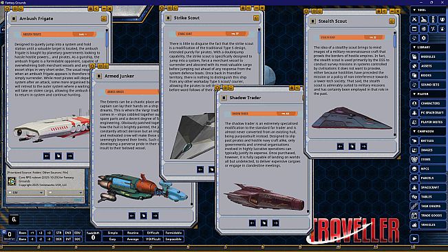 Fantasy Grounds - Traveller - Adventure Class Ships