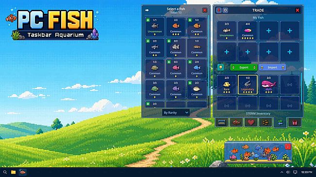 PC FISH: Taskbar Aquarium