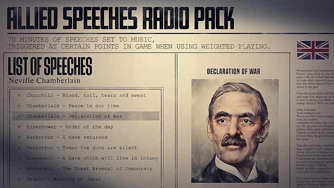 Music - Hearts of Iron IV: Allied Speeches Pack