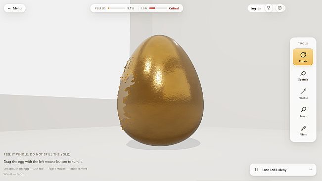 Raw Egg Peeling