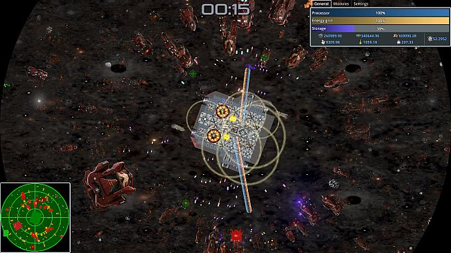 Lonely tiny spaceship