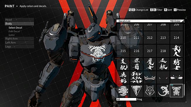 DAEMON X MACHINA - Arsenal Decals Bundle