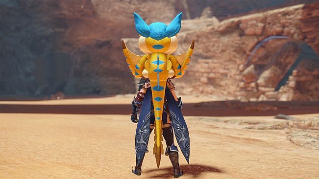 Monster Hunter Rise - "Stuffed Tigrex" Hunter layered weapon (Hunting Horn)