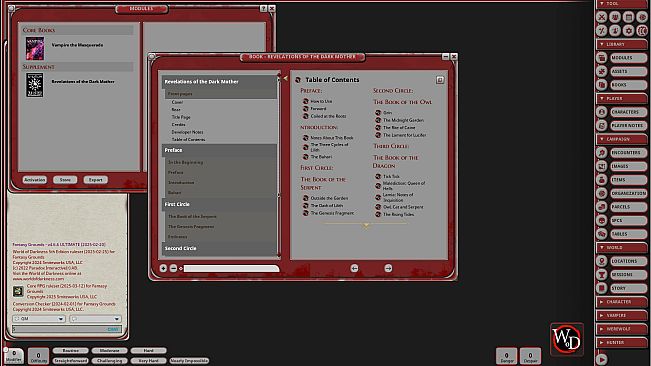 Fantasy Grounds - Vampire: Revelations of the Dark Mother