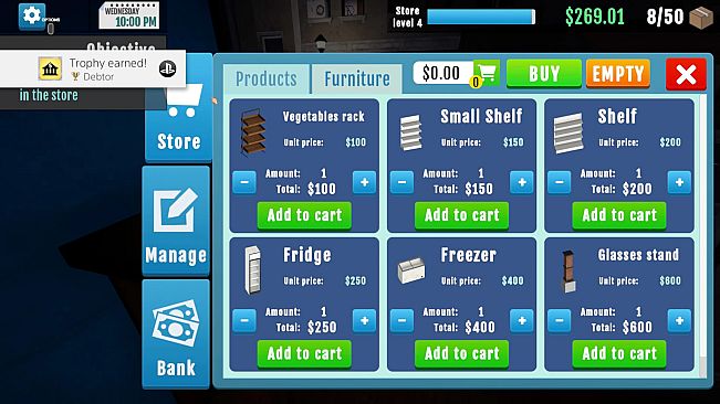 Supermarket Manager Simulator