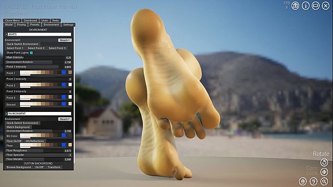 HAELE 3D - Feet Poses Pro - Drawing References
