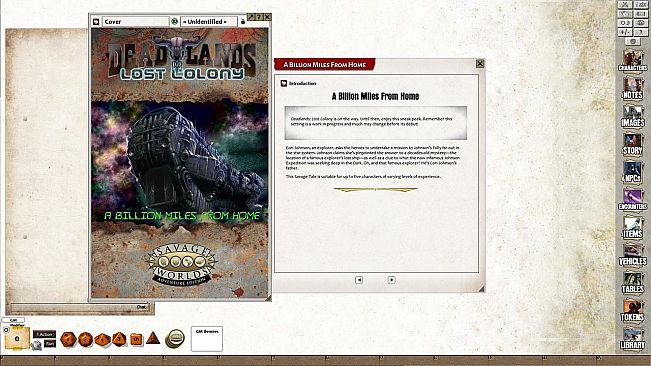 Fantasy Grounds - Deadlands Lost Colony: A Billion Miles from Home!