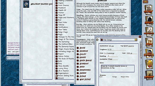 Fantasy Grounds - Savage Worlds: Hellfrost Player's Guide