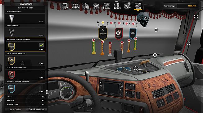 Euro Truck Simulator 2 - Cabin Accessories