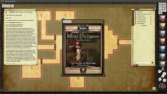 Fantasy Grounds - Mini-Dungeon #016: The Halls of Hellfire (PFRPG)