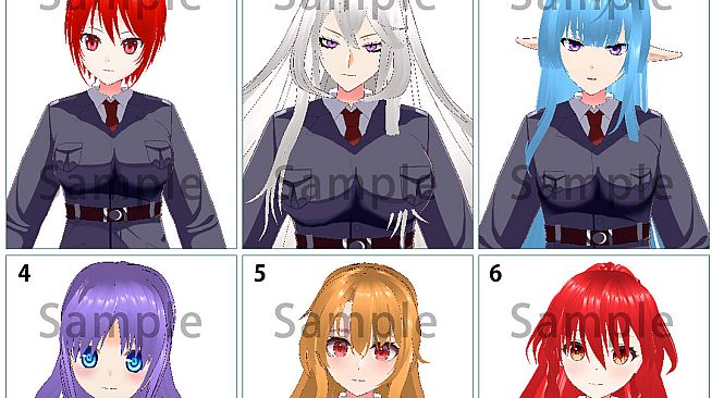 RPG Maker 3D Character Converter - Gee-kun-soft character 07 military uniform 2