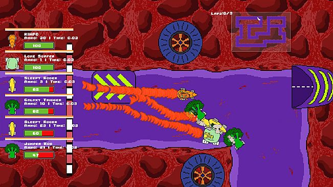 Veg out Crew 2D Racer