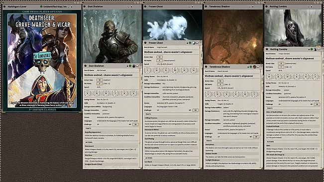 Fantasy Grounds - Harbingers of Life & Death: Deathseer, Pale Master, and Vicar Class Pack (5E)