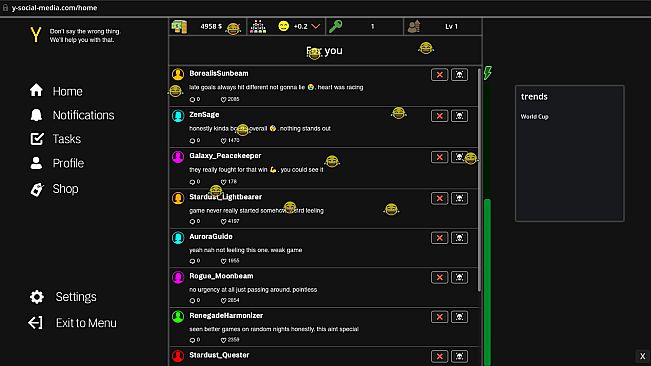 Y: Solo Mod Simulator