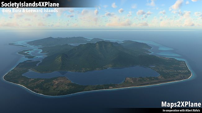 X-Plane 12 Add-on: Aerosoft - Society Islands XP - Bora Bora & Leeward Islands