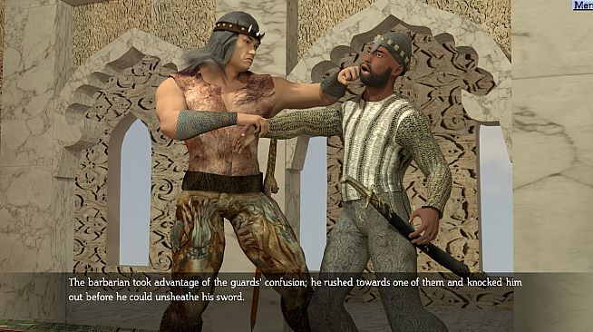 Non-Linear Text Quests - The Barbarian and the Subterranean Caves