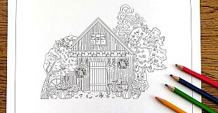 Cats Hidden in Maple Hollow - Coloring Book