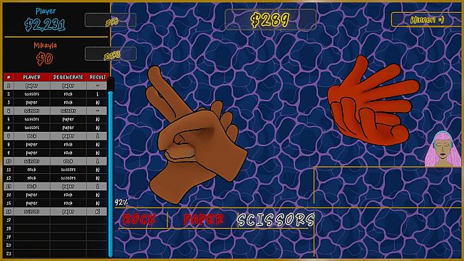 Rock Wager Scissors
