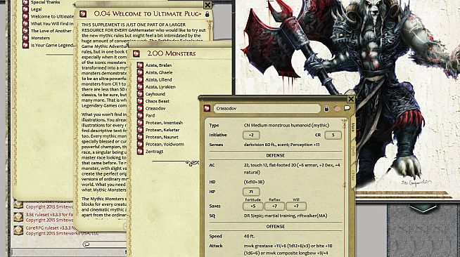 Fantasy Grounds - Mythic Monsters #24: Masters of Chaos (PFRPG)