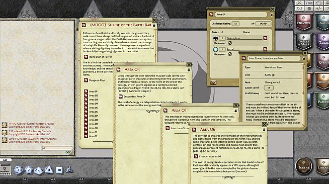 Fantasy Grounds - Mini-Dungeon #003: Shrine of the Earth Barons (PFRPG)
