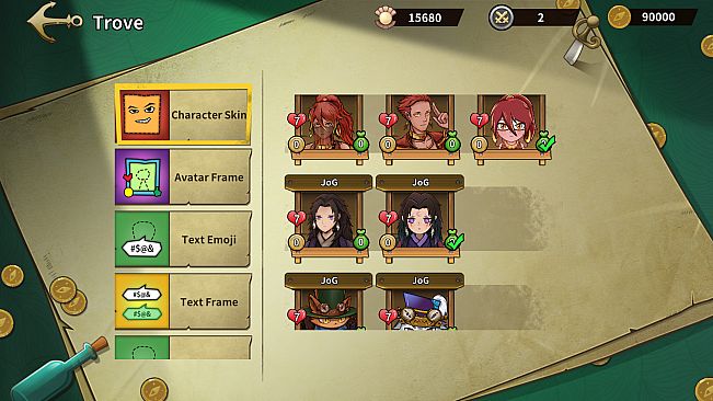 Journey of Greed - Cute Skin Pack