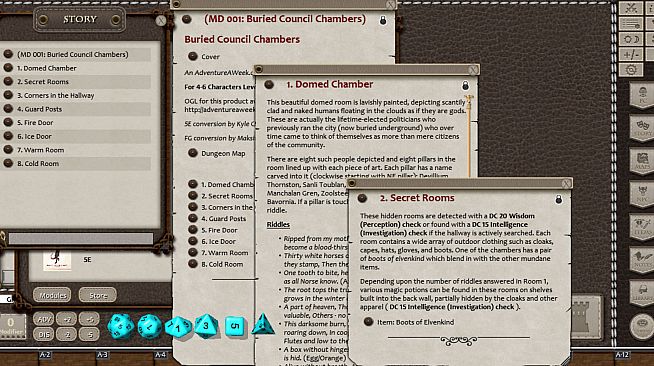 Fantasy Grounds - 5E: Mini-Dungeon #001 - Buried Council Chambers