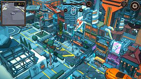 Hidden SciFi City Top-Down 3D