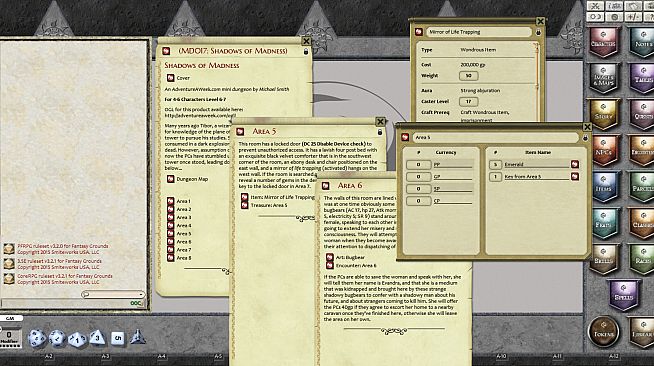 Fantasy Grounds - Mini-Dungeon #017: Shadows of Madness (PFRPG)