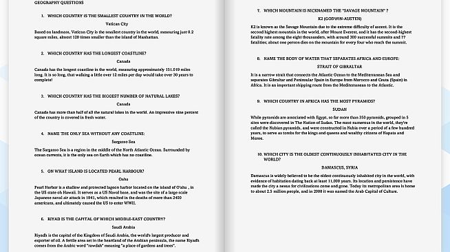 Athena Trivia - All Answers