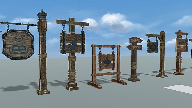 RPG Developer Bakin Modular Medieval Signs