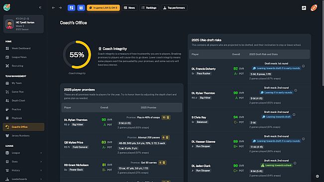 Football Coach: College Dynasty