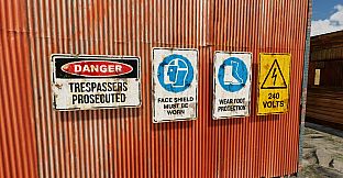 GameGuru MAX Modern Day Asset Pack - Hazard Signs