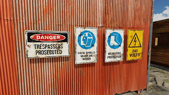 GameGuru MAX Modern Day Asset Pack - Hazard Signs