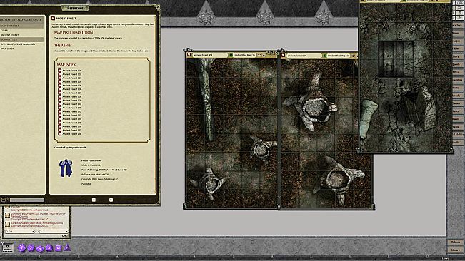 Fantasy Grounds - Pathfinder RPG - GameMaster Map Pack - Ancient Forest