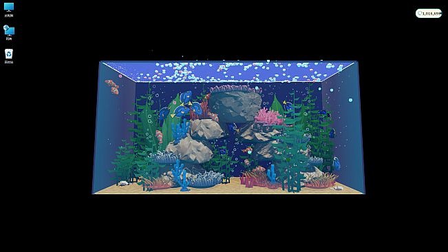 DeskFins: Desktop Aquarium