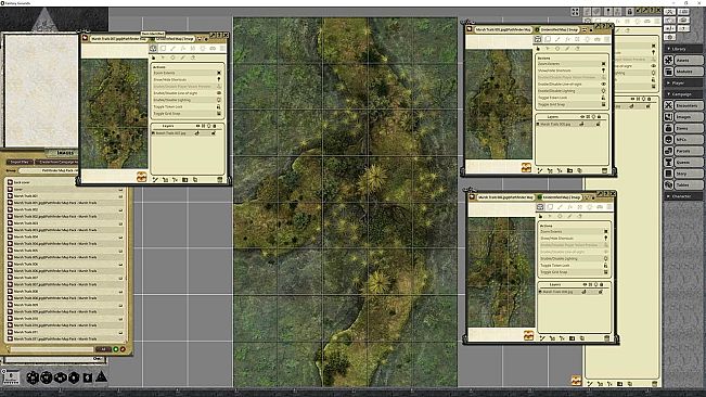 Fantasy Grounds - Pathfinder RPG - Map Pack - Marsh Trails