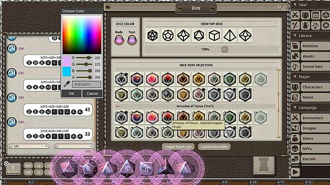 Fantasy Grounds - Annulus of Focus Dice Pack