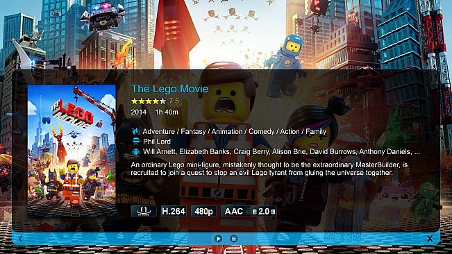 Zoom Player - 4K fullscreen navigation skin
