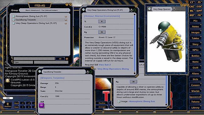 Fantasy Grounds - Reach Adventure 3: The Calixcuel Incident (MGT2)