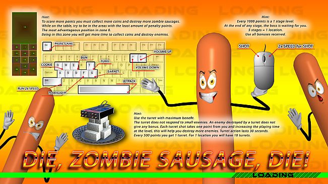 Die, zombie sausage, die!