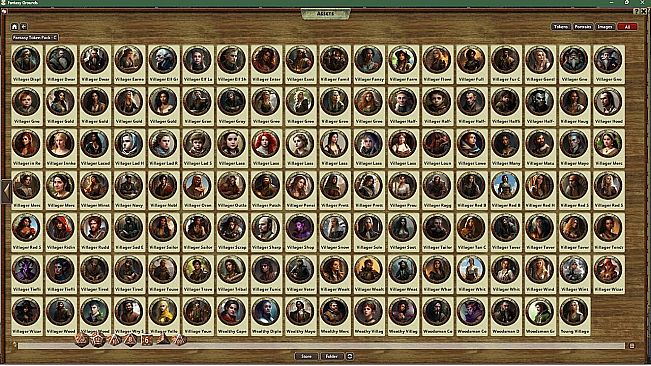 Fantasy Grounds - Fantasy Token Collection - Commoner 01