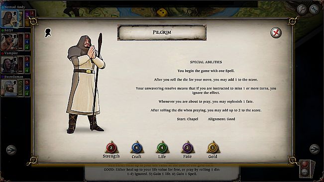 Talisman Character - Pilgrim