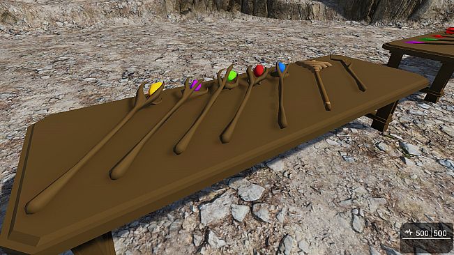 GameGuru MAX Low Poly Asset Pack - Mage Weapons: Melee