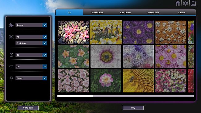 Let's Play Jigsaw Puzzles: Flowers