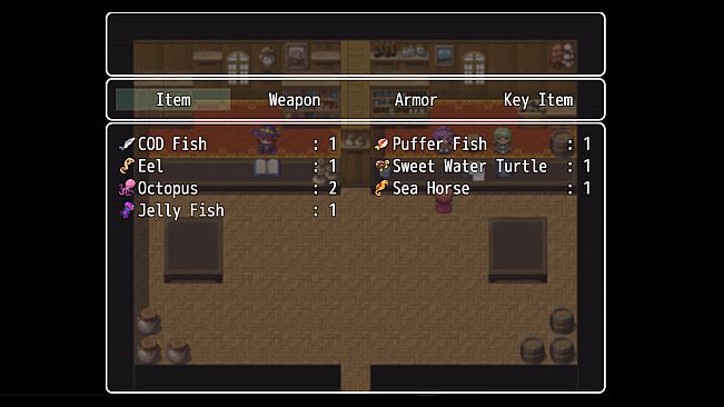 RPG Maker MZ - PIXELART FISH ICONS PACK